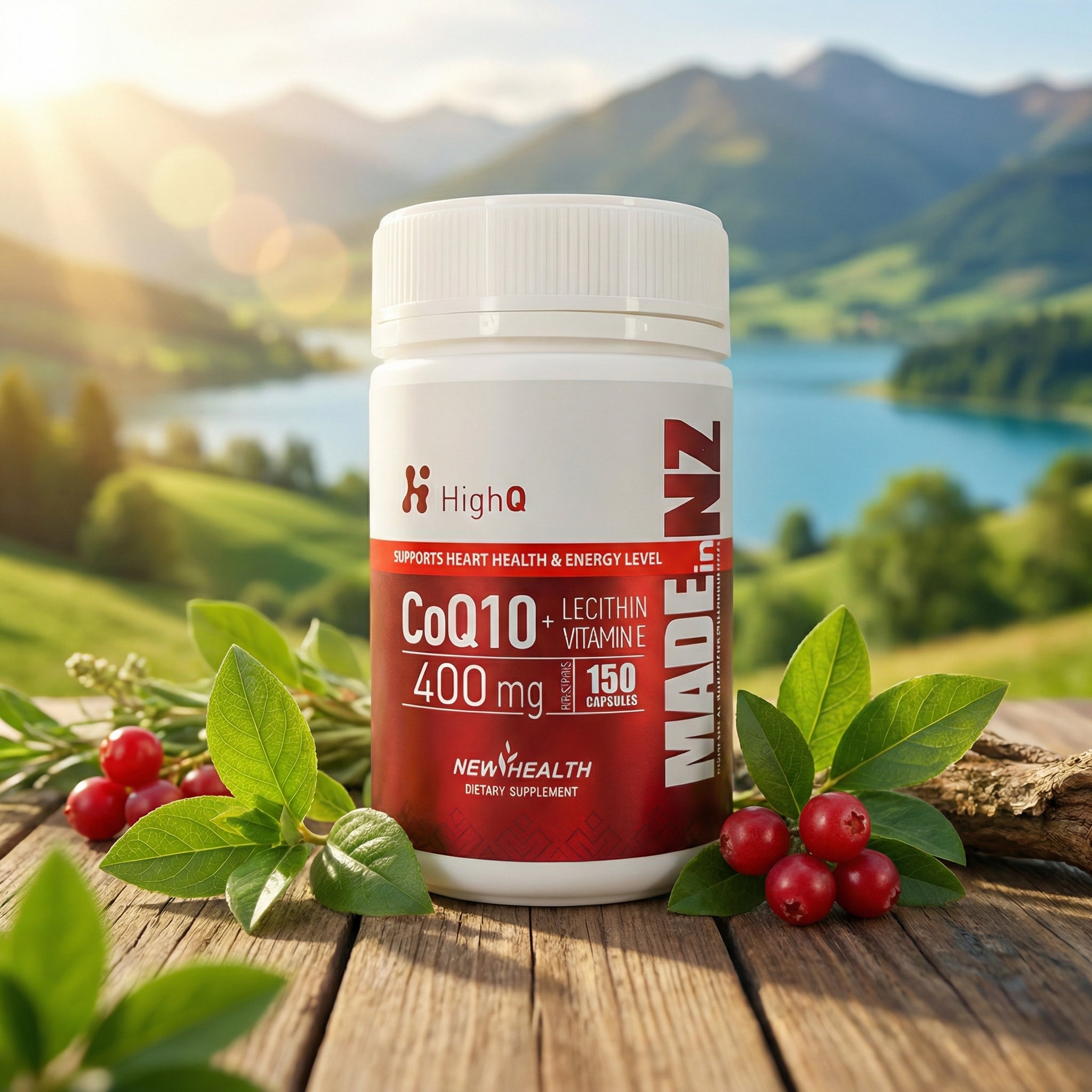 HighQ CoQ10 400mg + Lecithin & Vit E (150 Caps)