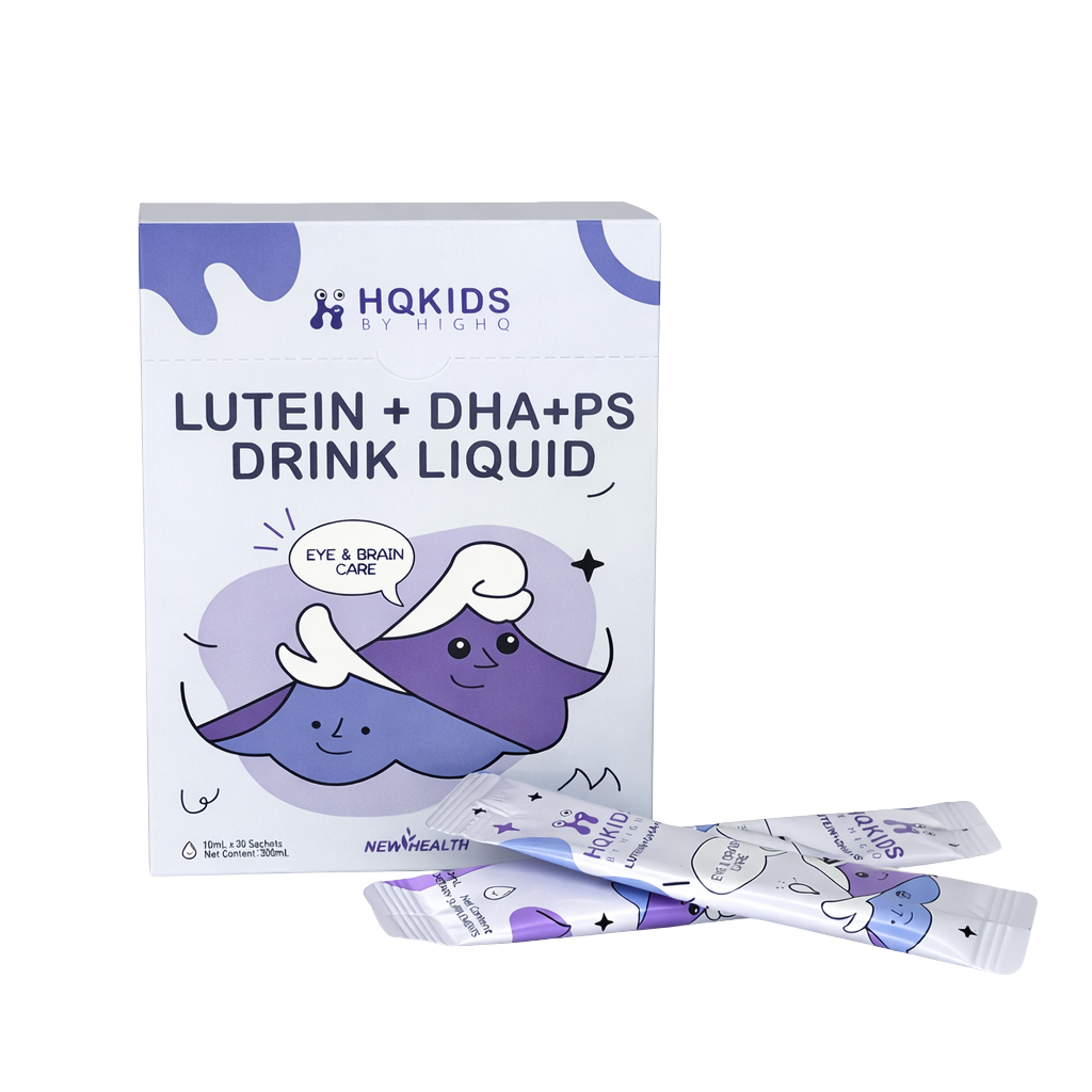 HighQ Kids Lutein + DHA + PS Drink Liquid (10ml x 30 Sachets)