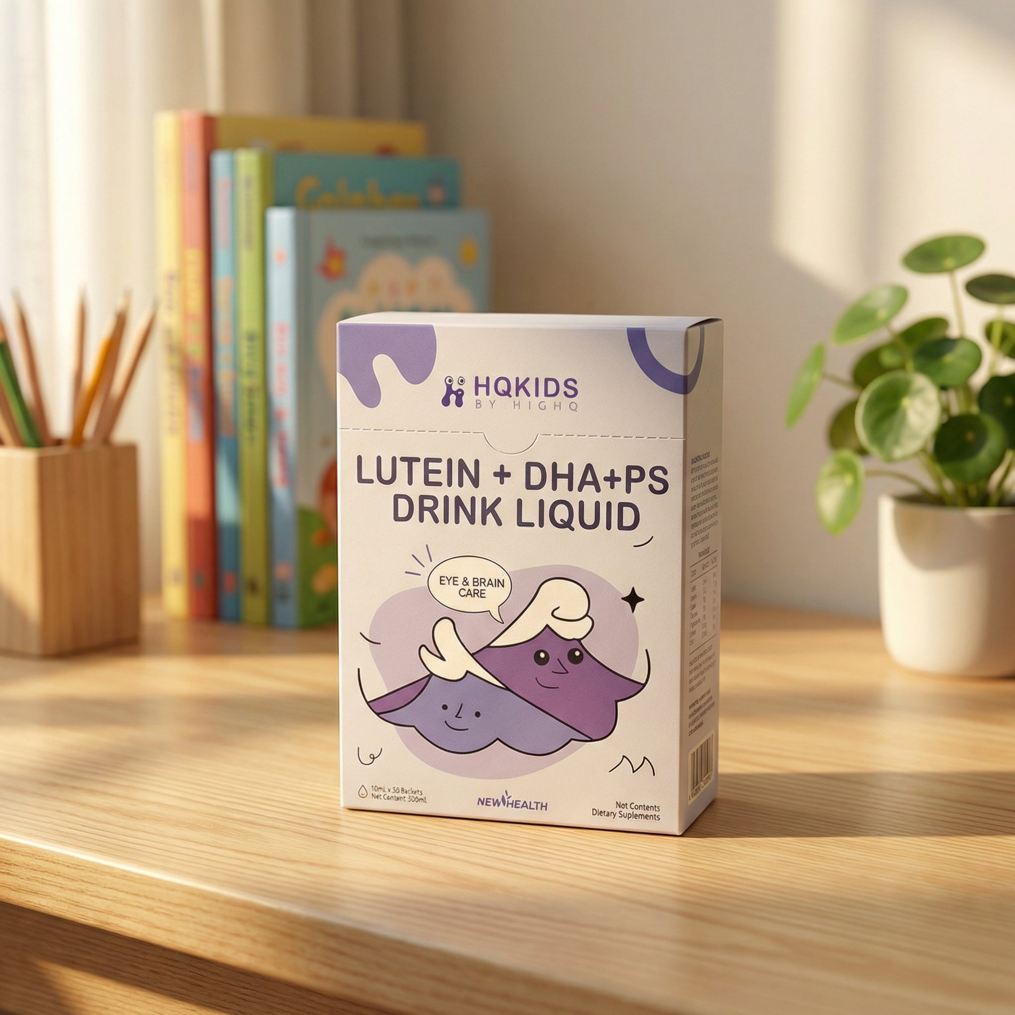 HighQ Kids Lutein + DHA + PS Drink Liquid (10ml x 30 Sachets)