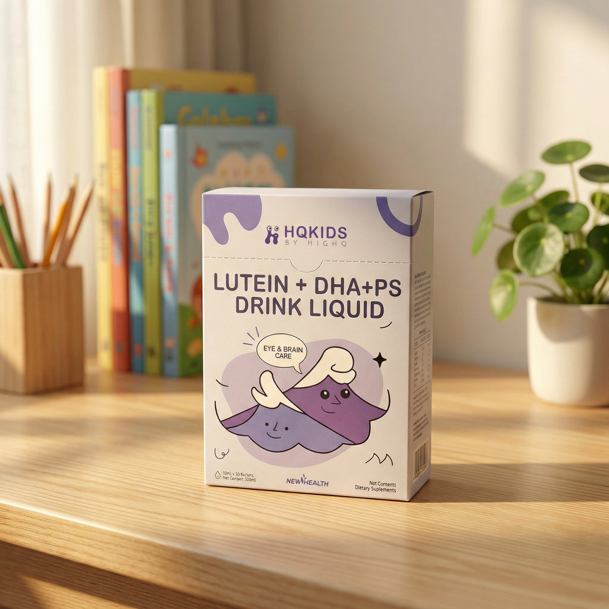 HighQ Kids Lutein + DHA + PS Drink Liquid (10ml x 30 Sachets)