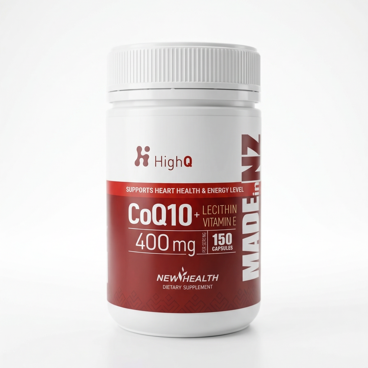 HighQ CoQ10 400mg + Lecithin & Vit E (150 Caps)