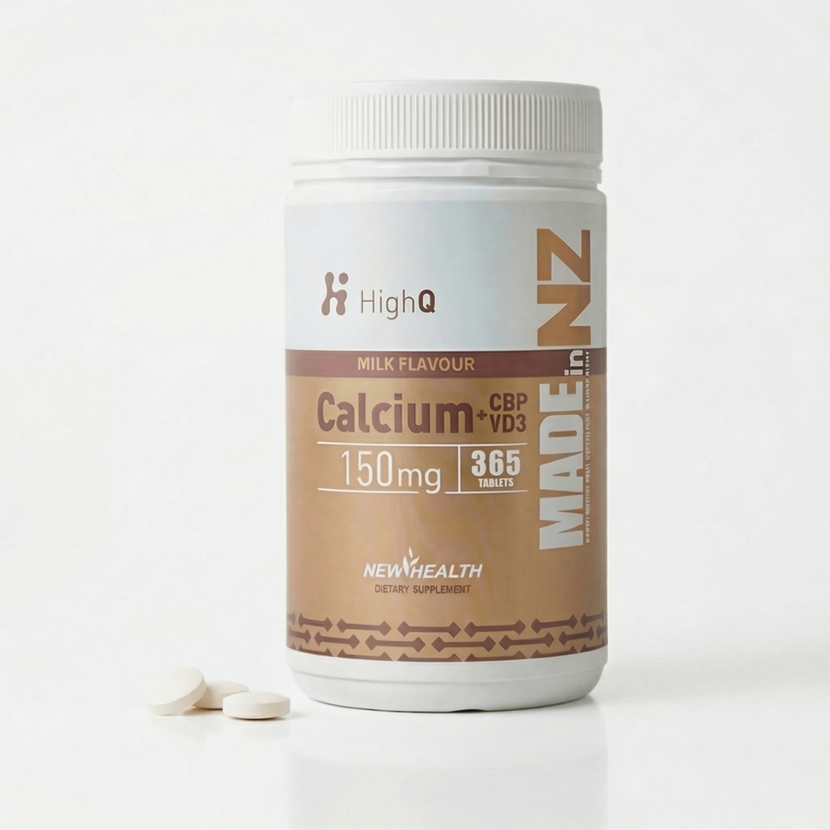 Calcium + Vitamin D3 + CBP (365 Chewable Tablets)